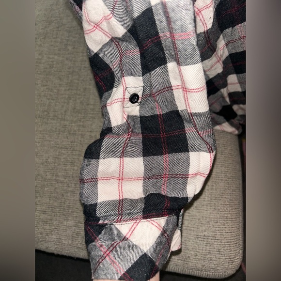 😍Torrid Plaid Button-Up Women's Top size 00 - Picture 2 of 4